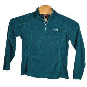 The North Face‎ 1/4 Zip Pull Over Fleece Shirt Jacket Medium Women's Green